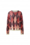 Oui Rautenpullover - purple/pink/orange